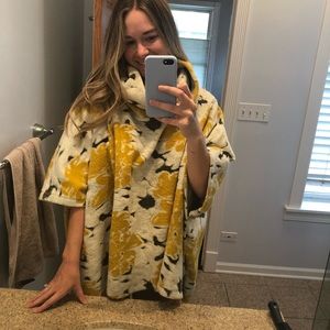 Anthropologie Clustered Flora Cowlneck Sweater